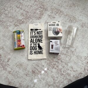 Maurices Kitchen Towel and Wine Accessories Set